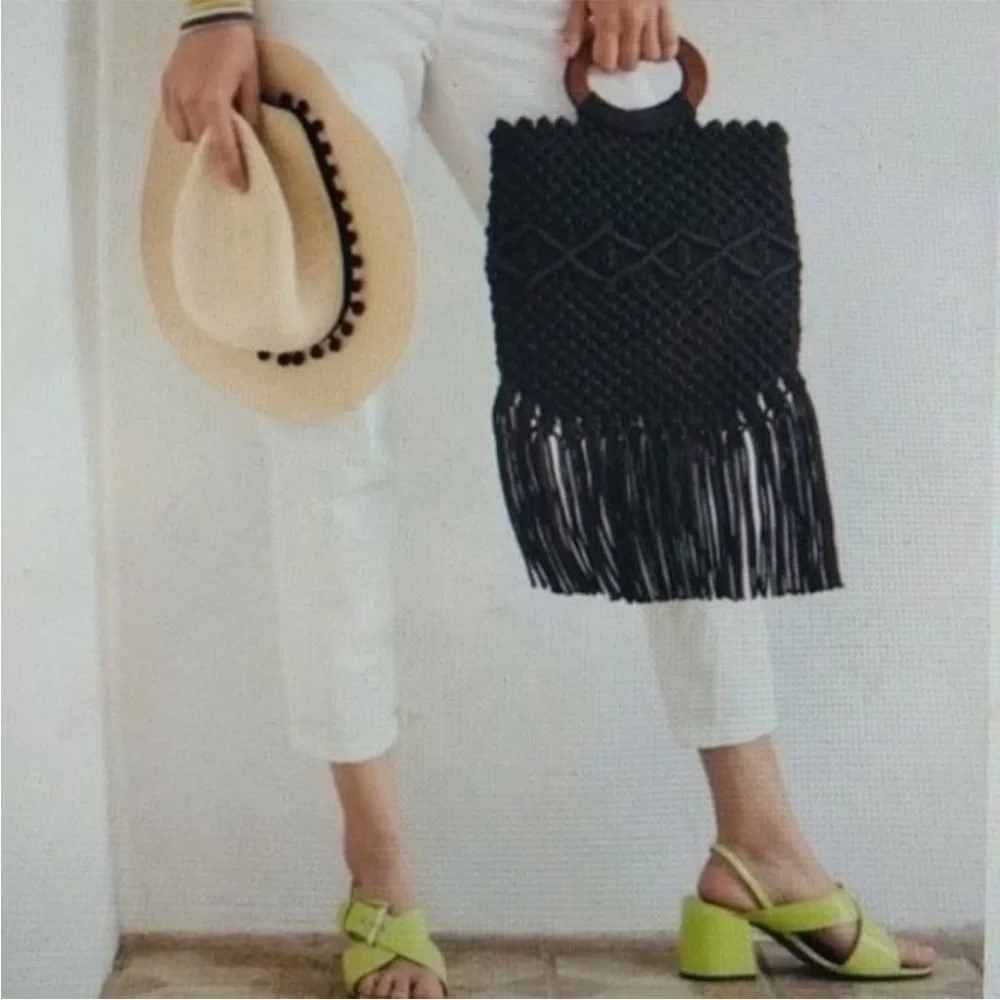 Danielle Nicole Black Fringe Crossbody Bag - Picture 3 of 6